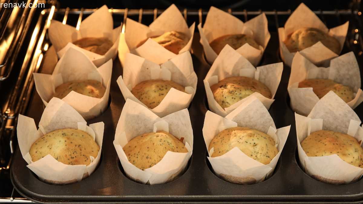 Eggless muffins recipe in otg oven 2