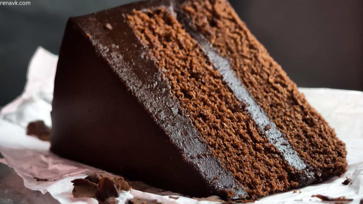 Eggless chocolate cake in air fryer 1