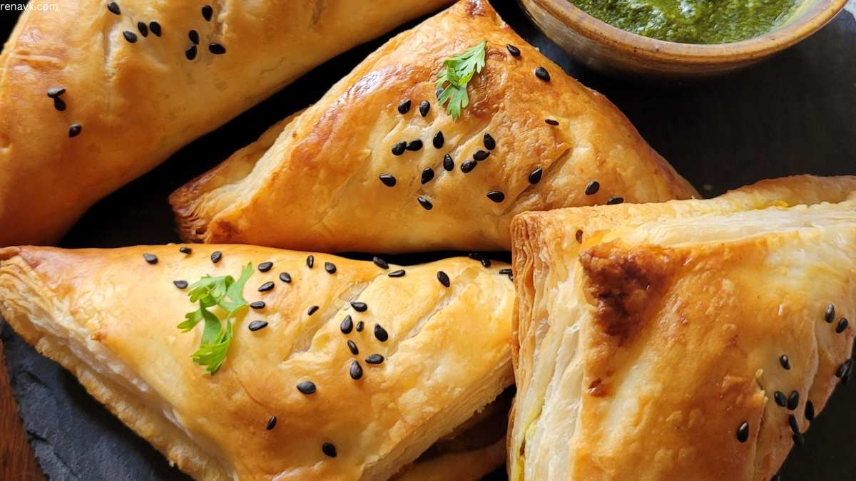 veg curry puff in air fryer